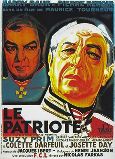Le Patriote (1938) afişi Le Patriote (1938) afişi
