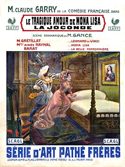 Le Tragique Amour De Mona Lisa (1912) afişi Le Tragique Amour De Mona Lisa (1912) afişi