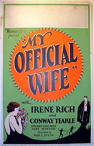 My Official Wife (1926) afişi My Official Wife (1926) afişi