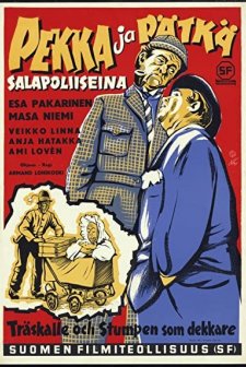 Pekka Ja Pätkä Salapoliiseina (1957) afişi