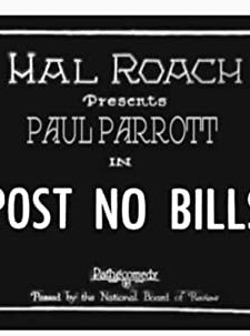 Post No Bills (1923) afişi