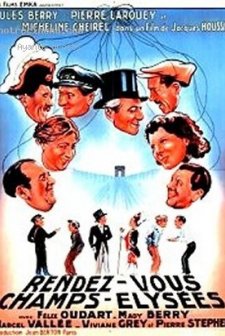 Rendez-vous Aux Champs-Élysées (1937) afişi