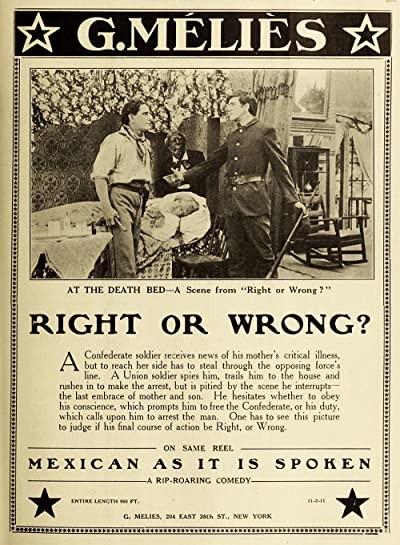 Right Or Wrong (1911) afişi Right Or Wrong (1911) afişi