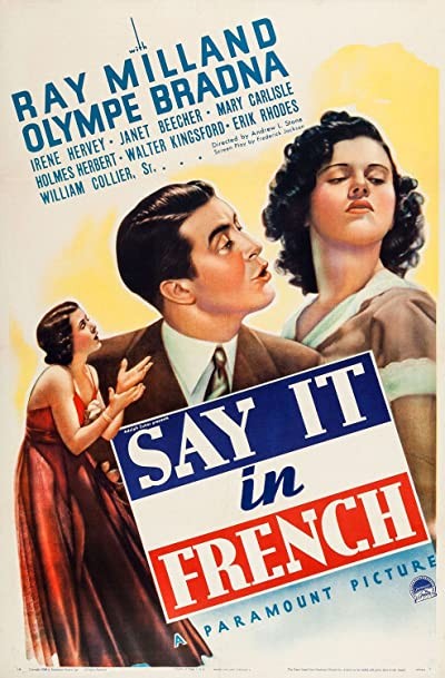 Say It in French (1938) afişi Say It in French (1938) afişi