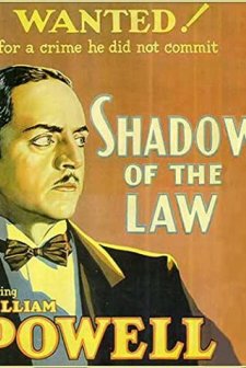 Shadow of the Law (1930) afişi