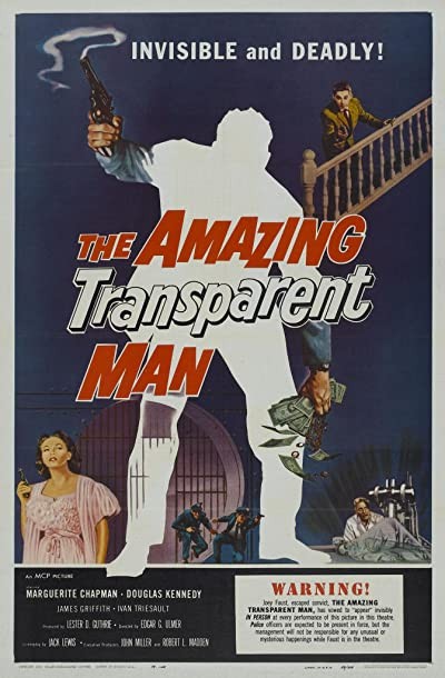The Amazing Transparent Man (1960) afişi The Amazing Transparent Man (1960) afişi