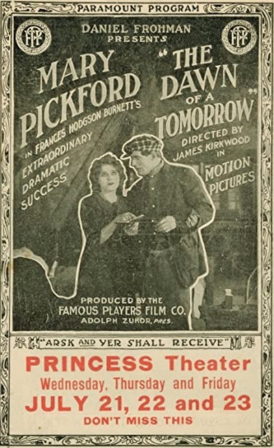 The Dawn Of A Tomorrow (1915) afişi The Dawn Of A Tomorrow (1915) afişi