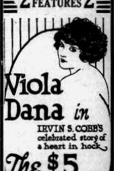 The Five Dollar Baby (1922) afişi