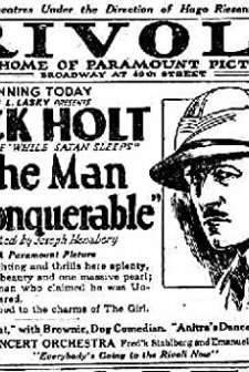 The Man Unconquerable (1922) afişi