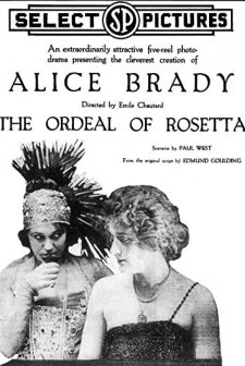 The Ordeal Of Rosetta (1918) afişi