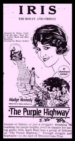 The Purple Highway (1923) afişi The Purple Highway (1923) afişi