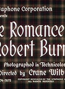 The Romance of Robert Burns (1937) afişi