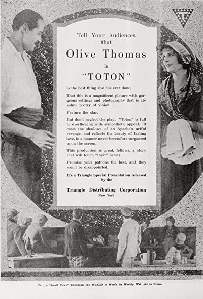 Toton The Apache (1919) afişi Toton The Apache (1919) afişi