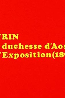 Turin: La Duchesse D'aoste à L'exposition (1899) afişi
