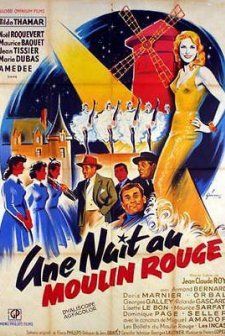Une nuit au Moulin-Rouge (1957) afişi