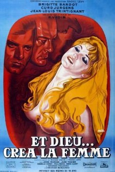 ...Ve Tanrı Kadını Yarattı (1956) afişi