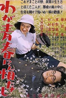 Waga Seishun Ni Kuinashi (1946) afişi