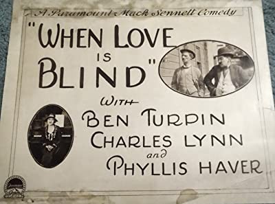 When Love ıs Blind (1919) afişi When Love ıs Blind (1919) afişi