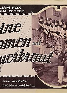 Wine, Women And Sauerkraut (1927) afişi