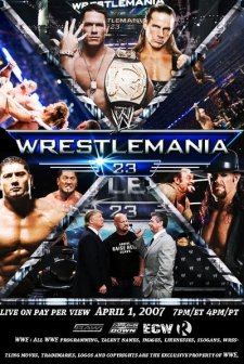 Wrestlemania 23 (2007) afişi