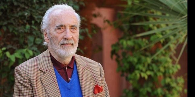 'Saruman' Christopher Lee Hayatını Kaydetti