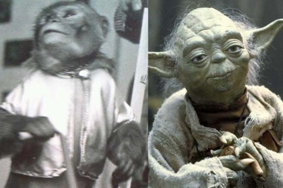 Yoda'yı az kalsın kostümlü bir maymunun canlandıracağını
