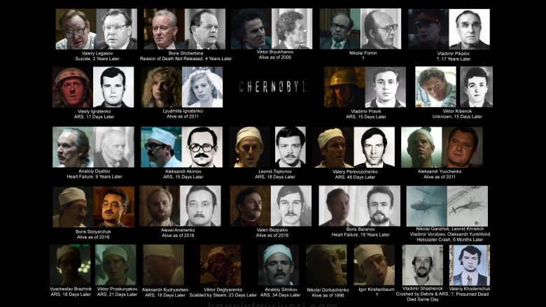 Chernobyl dizisinde izlediğimiz kişilerin, gerçek fotoğrafları ve hayatta kalma süreleri: