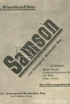 Samson (1922) afişi