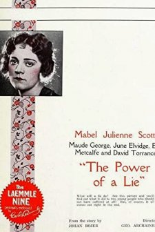 The Power Of A Lie (1922) afişi
