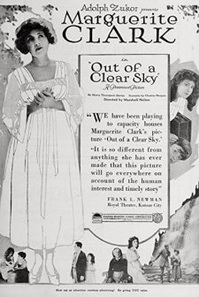 Out Of A Clear Sky (1918) afişi