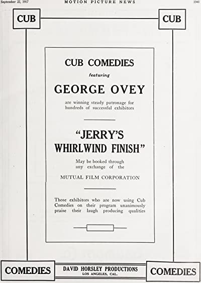 Jerry's Whirlwind Finish (1917) afişi
