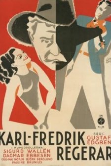 Karl Fredrik Regerar (1934) afişi