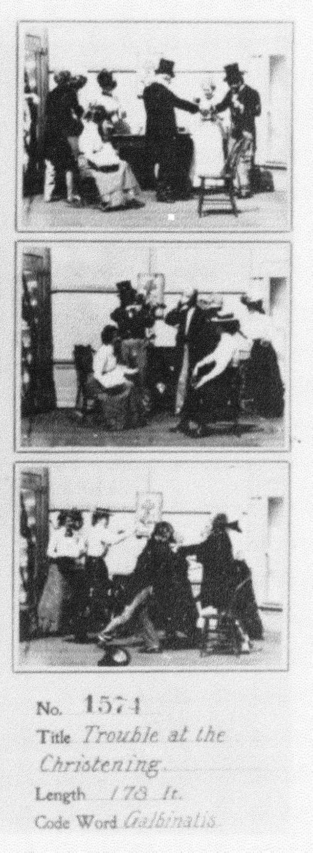 Trouble At The Christening (1900) afişi