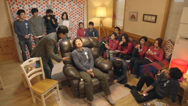 Flirty Boy and Girl Fotoğrafı