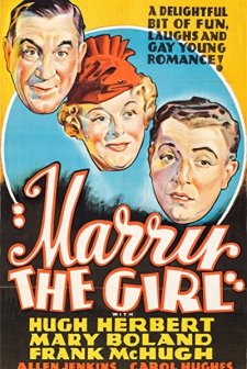 Marry The Girl (1937) afişi