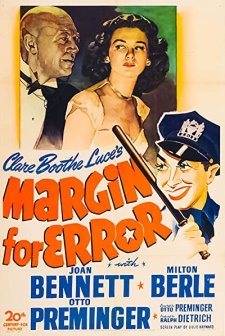 Margin For Error (1943) afişi