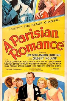 A Parisian Romance (1932) afişi
