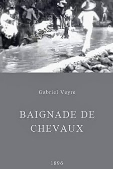 Baño De Caballos (1896) afişi