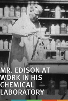 Mr. Edison At Work In His Chemical Laboratory (1897) afişi