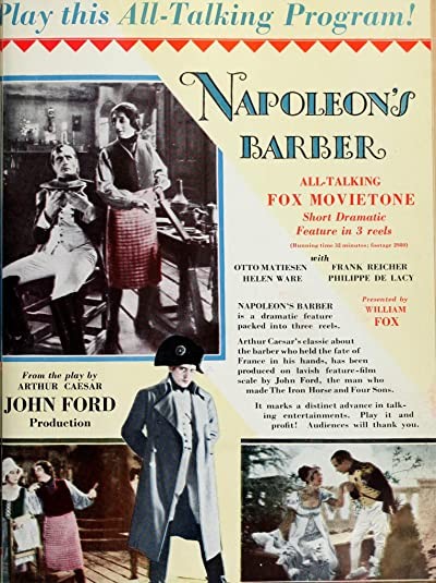 Napoleon's Barber (1928) afişi