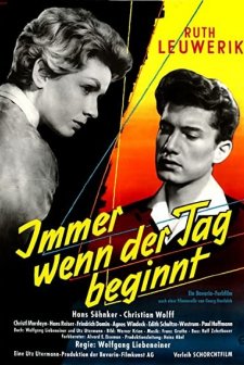 ımmer Wenn Der Tag Beginnt (1957) afişi