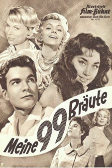 Meine 99 Bräute (1958) afişi