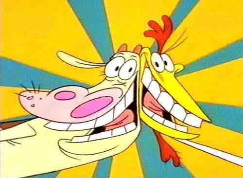 Cow And Chicken Fotoğrafları 3