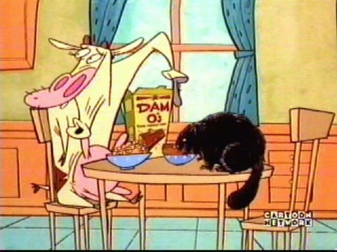 Cow And Chicken Fotoğrafları 4